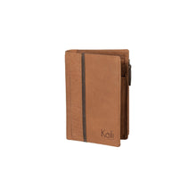 Charger l'image dans la galerie, K12234UB | Women's wallet in genuine full-grain leather, Naked. Leather color. RFID protection. Size when closed: 9.5 x 14 x 3 cm. Packaging: gift box bottom/cover-0