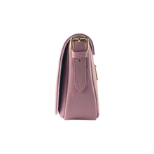 Charger l'image dans la galerie, RB1002AZ | Made in Italy Genuine Leather Shoulder Bag with Removable Leather Shoulder Strap and Shiny Gold Metal Buckle Attachments - Antique Pink Color - Size: 26 x 20 x 10 cm.-2

