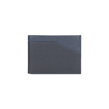 Charger l'image dans la galerie, RB12106D | Men's wallet in genuine full-grain leather, dollar/light grain. Blue color. RFID protection. Size when closed: 12.5 x 9.5 x 2 cm. Packaging: gift box bottom/cover-3
