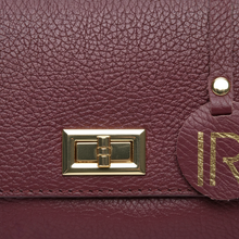 Charger l'image dans la galerie, Mini Crossbody Cuir Vino Rabat — Isabella Rhea
